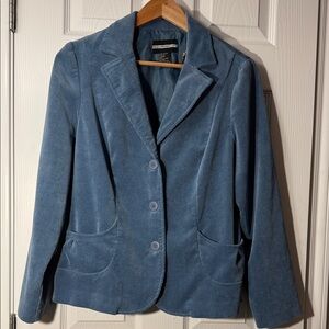 Coldwater Creek Blue Corduroy Blazer Jacket